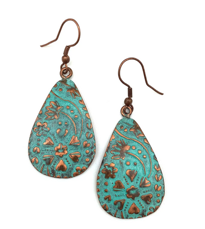 Anju New Copper Patina Earrings