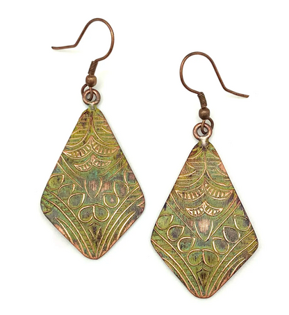 Anju New Copper Patina Earrings