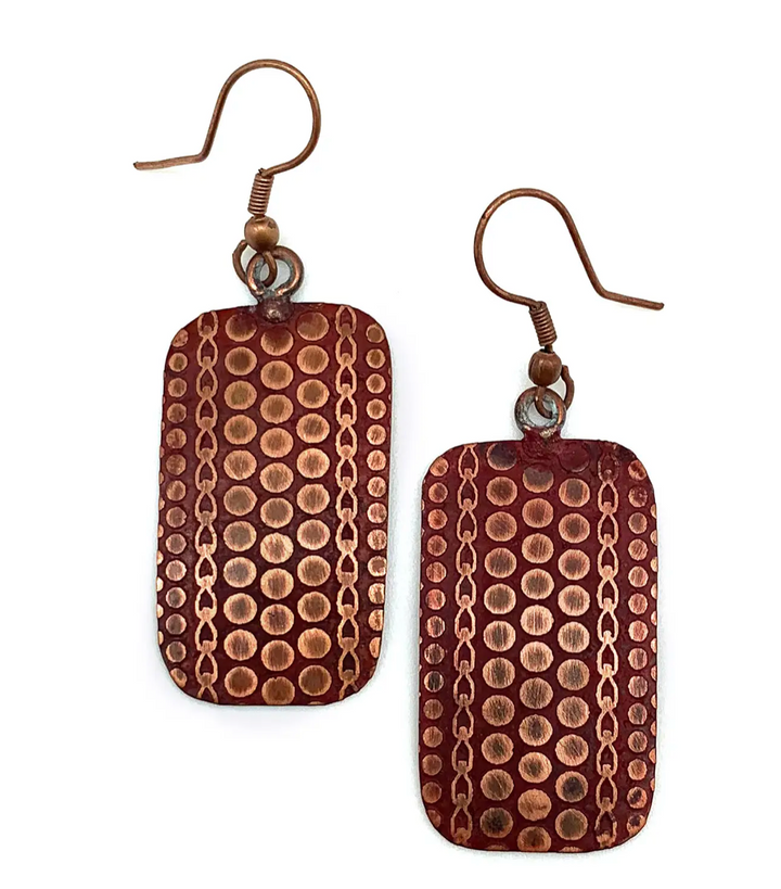 Anju New Copper Patina Earrings