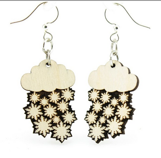 Green Tree Wooden Jewelry - Snow Cloud  Blossom
