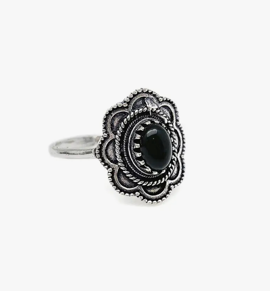 Dainty Gemstone Ring - Silver