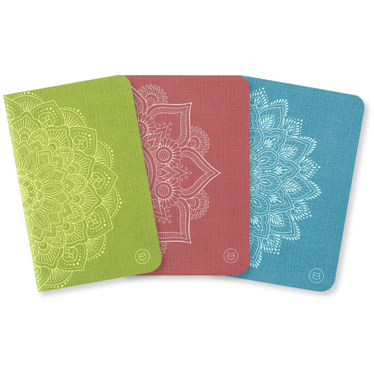 Pockitudes Gratitude Journal  'Mandala' 3-Pack