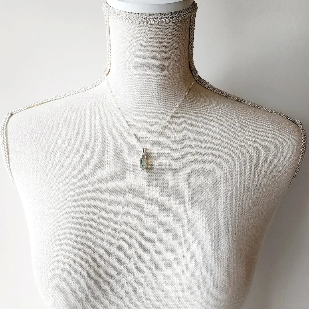 Petite Cylindrical Crystal Point Necklace
