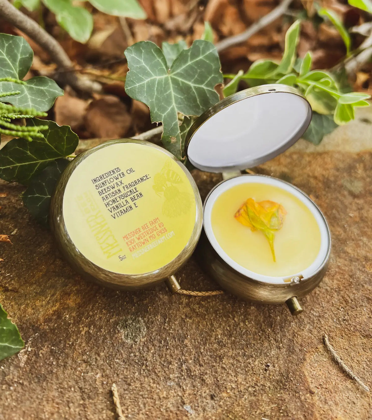 Handmade Solid Perfume With Flower or Bead