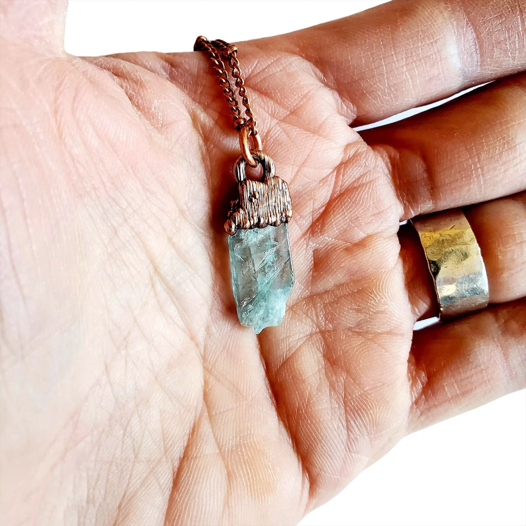 Aquamarine & Copper Necklace