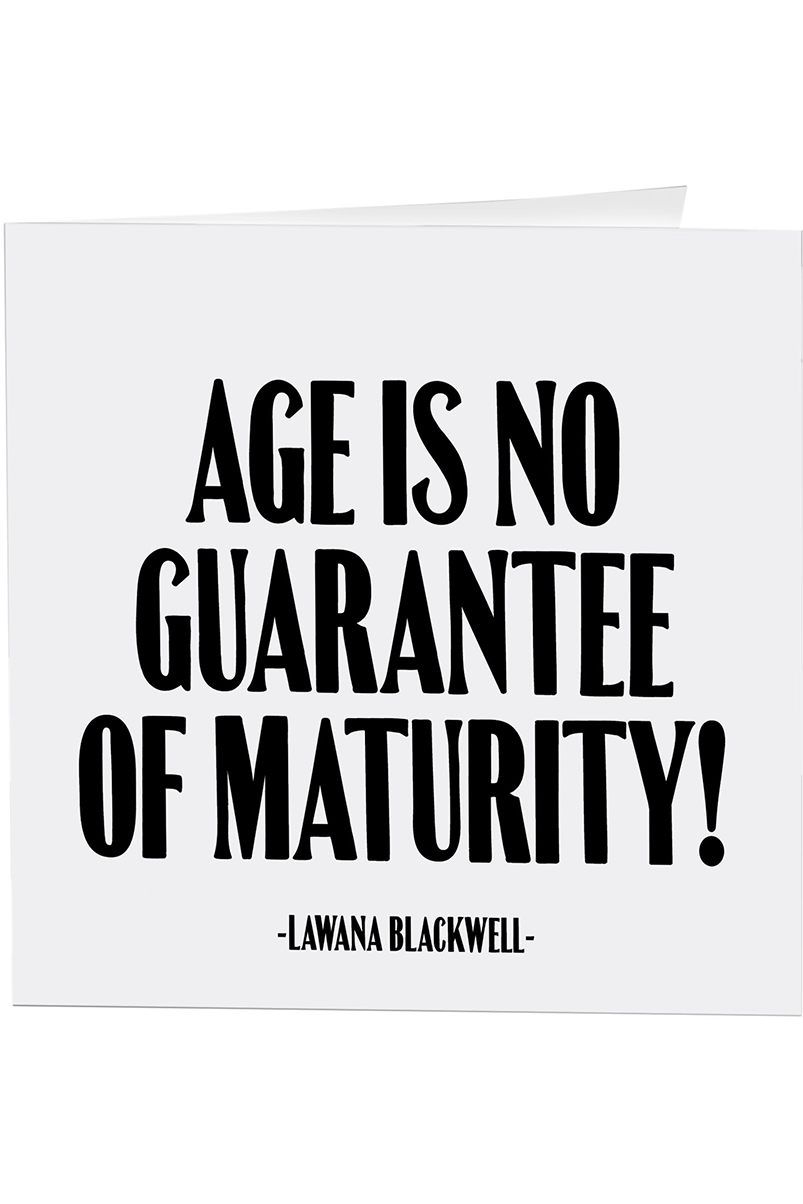 Quotable Greeting Card - B&W
