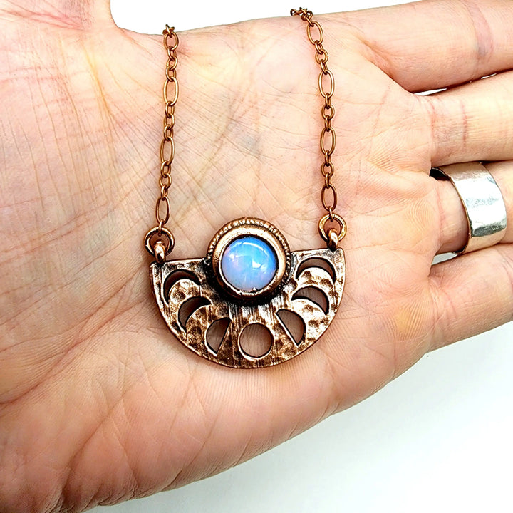 Opalite Moon Phase Necklace