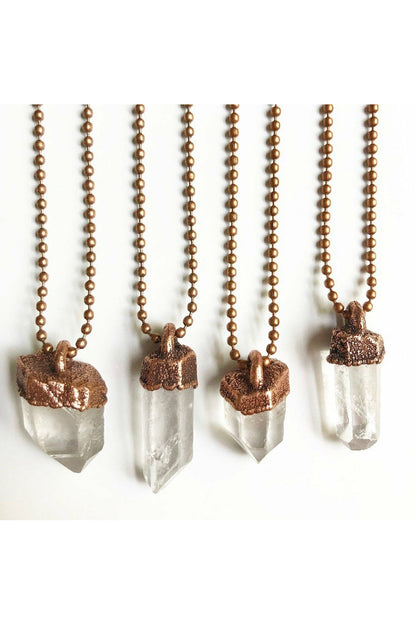Merging Metals Ball Chain Necklace