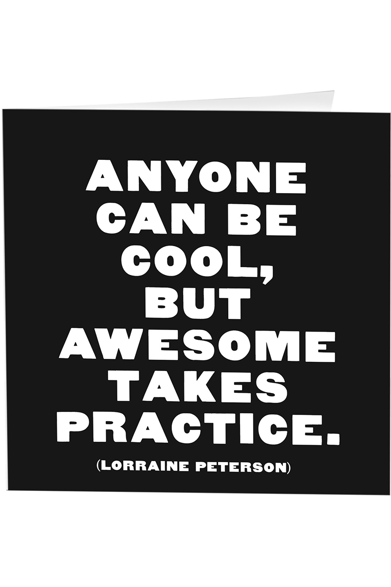 Quotable Greeting Card - B&W