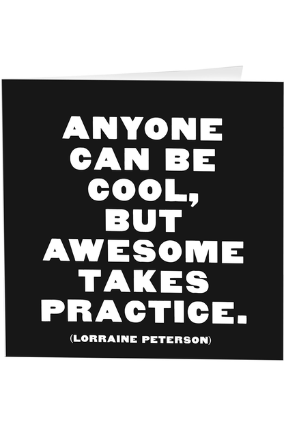 Quotable Greeting Card - B&W