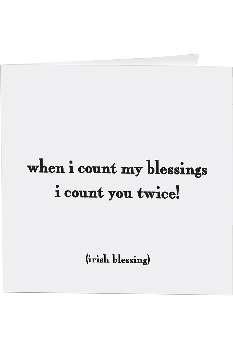 Quotable Greeting Card - B&W