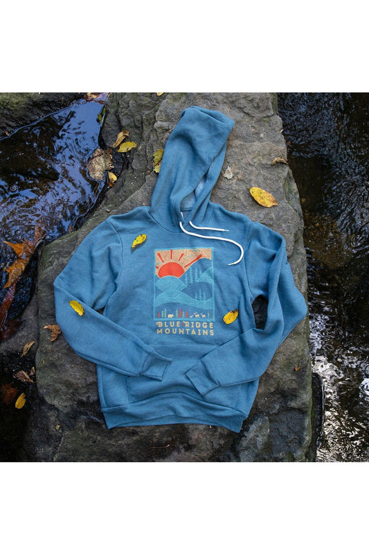 A Day In The Blue Ridge Mountains Hoodie - Slate