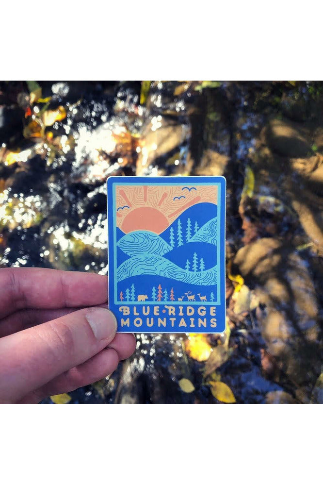 Blue Ridge Mountains - Blue Day Sticker