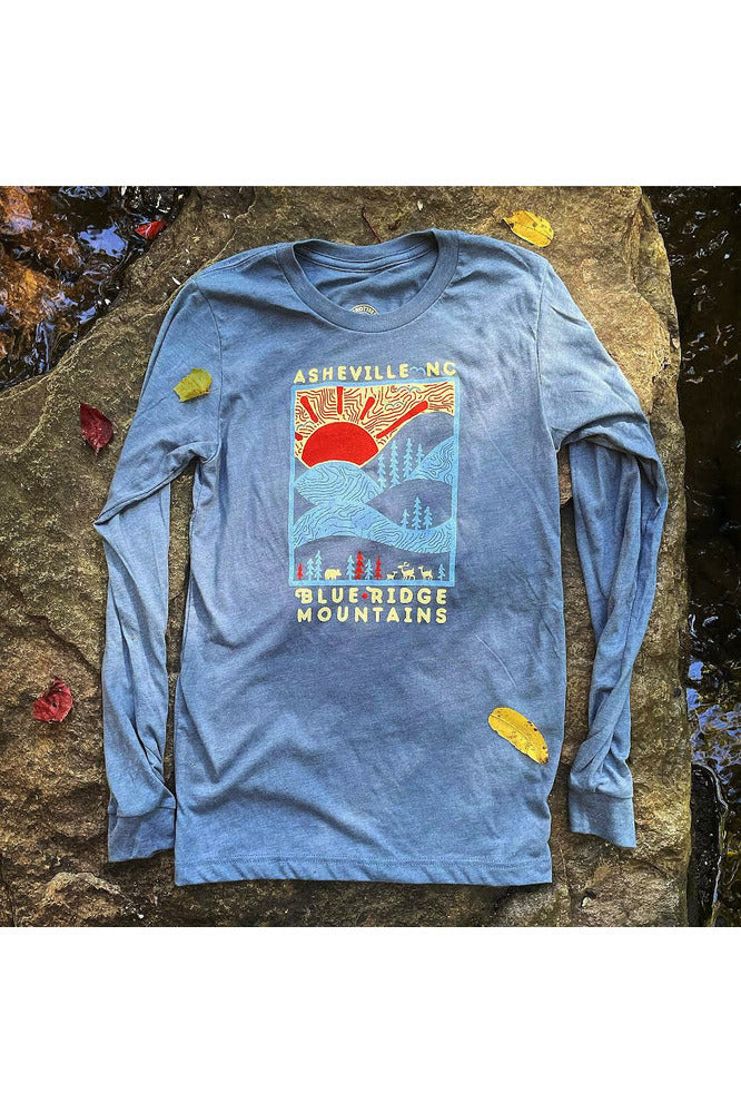 'A Day In The Blue Ridge Mountains' L/S Top