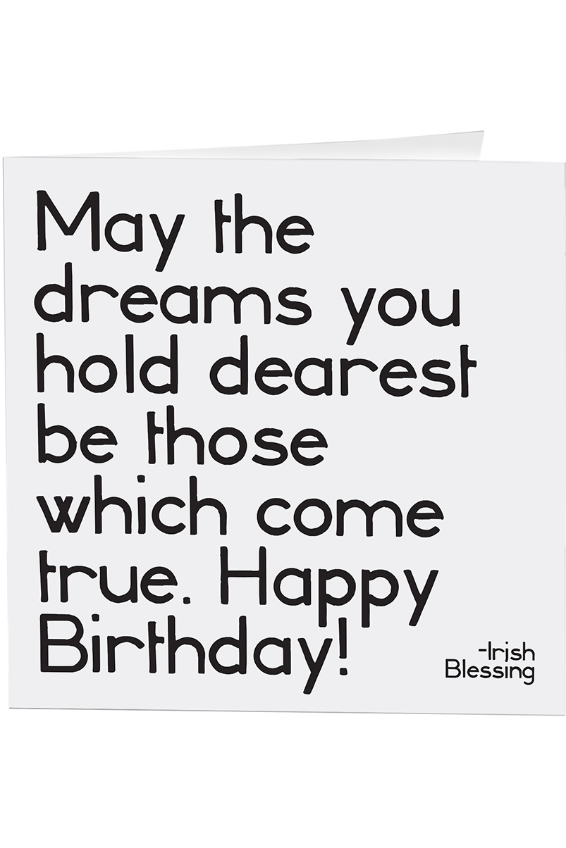 Quotable Greeting Card - B&W