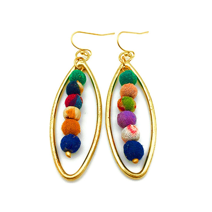 Aasha Row Of Beads Earrings