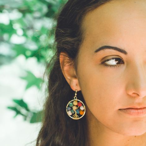 Aasha Tree Of Life Earrings