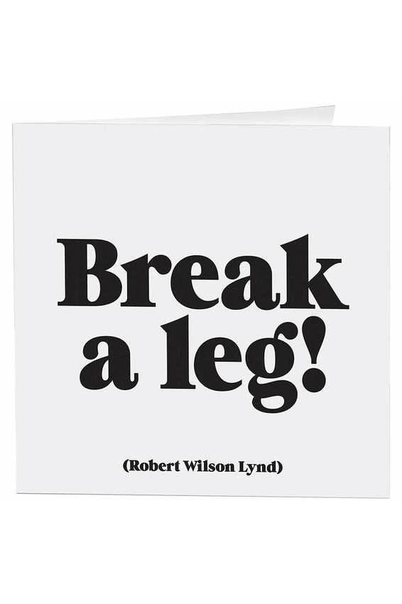 Quotable Greeting Card - B&W