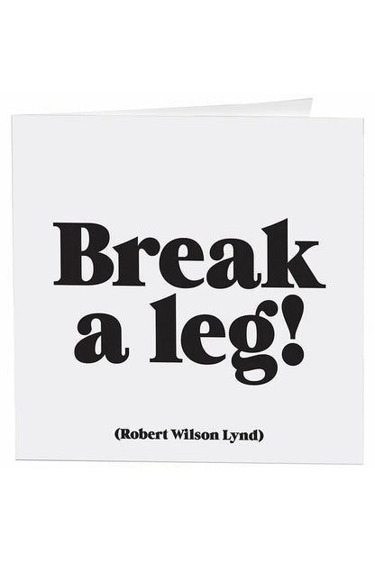 Quotable Greeting Card - B&W