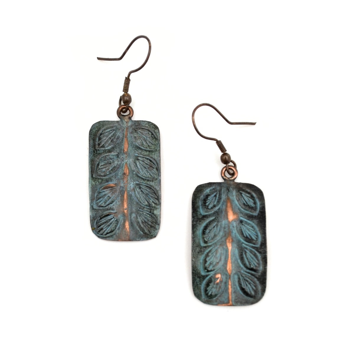 Anju New Copper Patina Earrings