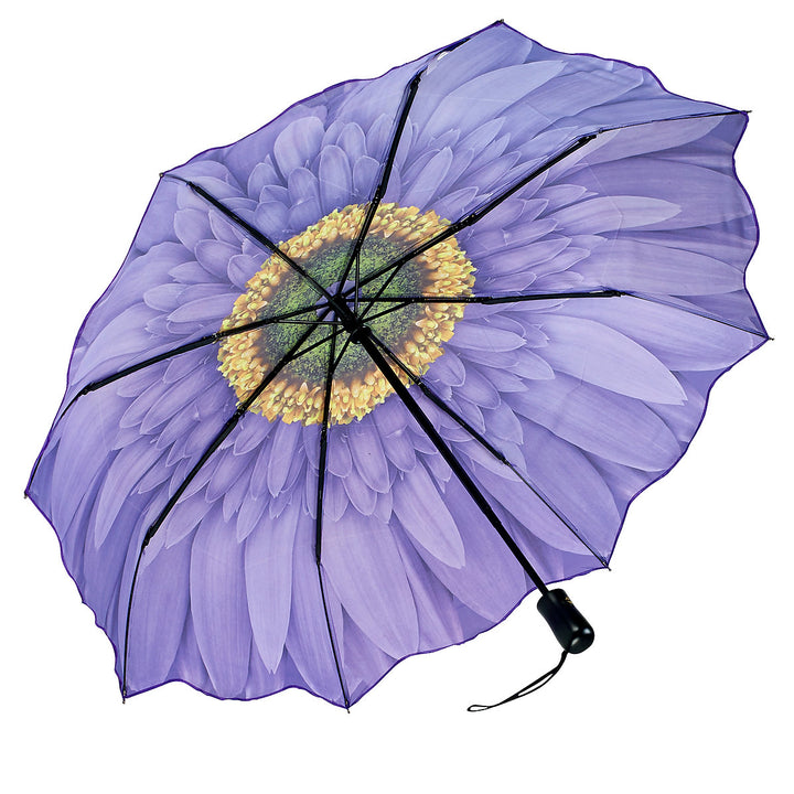 Floral Reverse Close Folding Umbrella