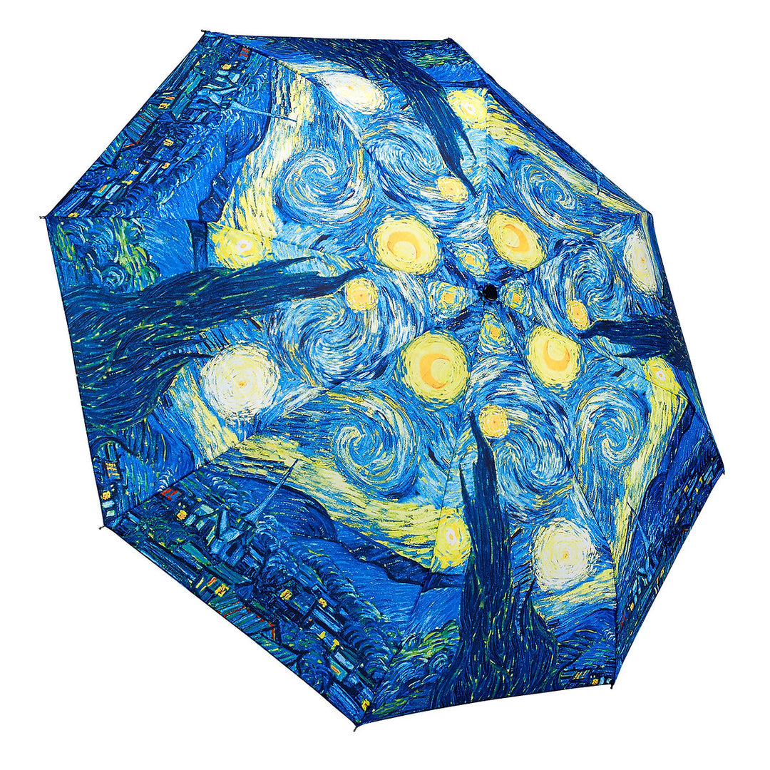 Art Inspired Reverse Close Folding Umbrella