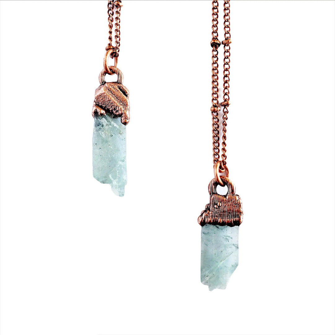 Aquamarine & Copper Necklace