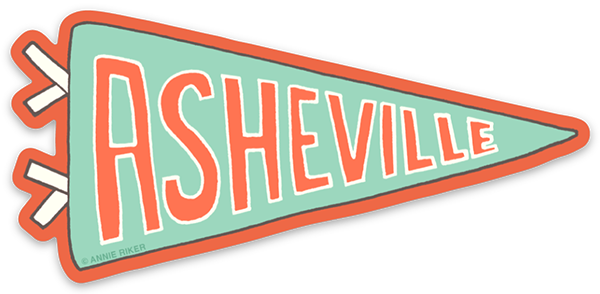 Asheville Pennant Sticker