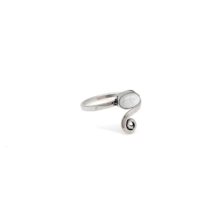Dainty Gemstone Ring - Silver