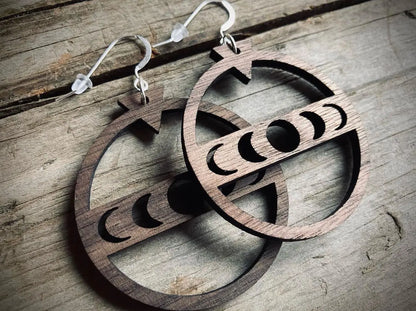 Moon Phases Dangle Earring