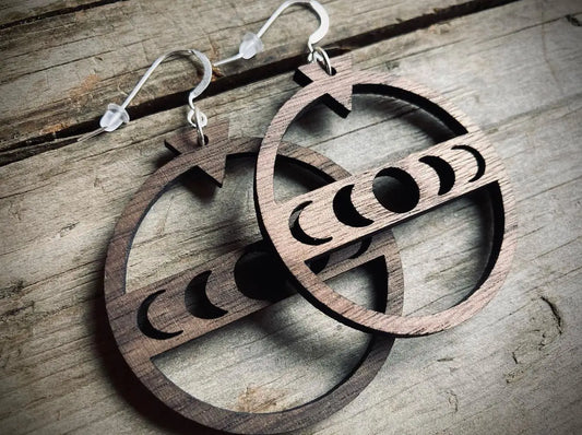 Moon Phases Dangle Earring