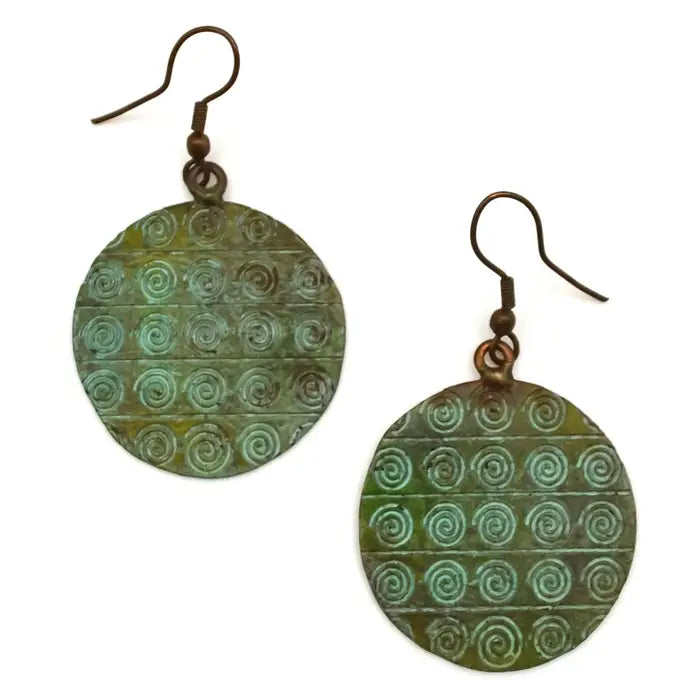 Anju New Copper Patina Earrings