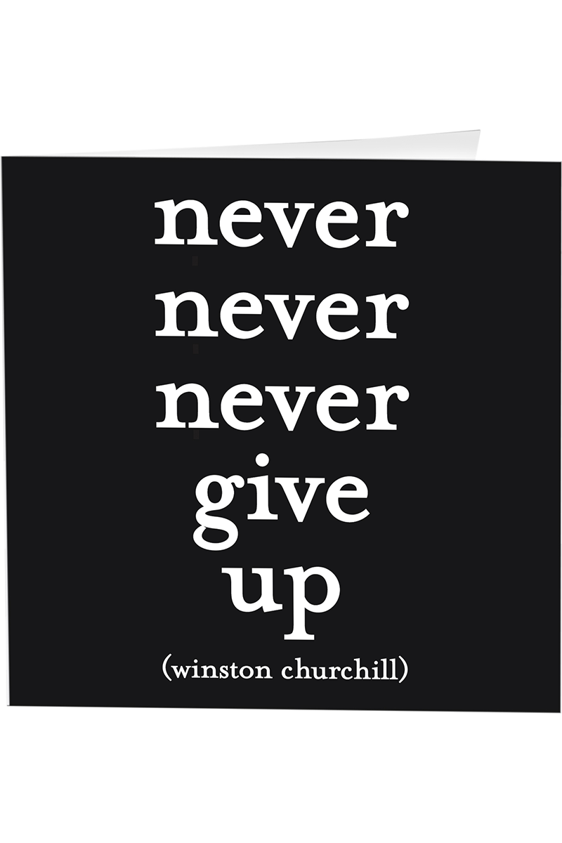 Quotable Greeting Card - B&W