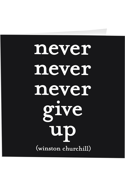 Quotable Greeting Card - B&W