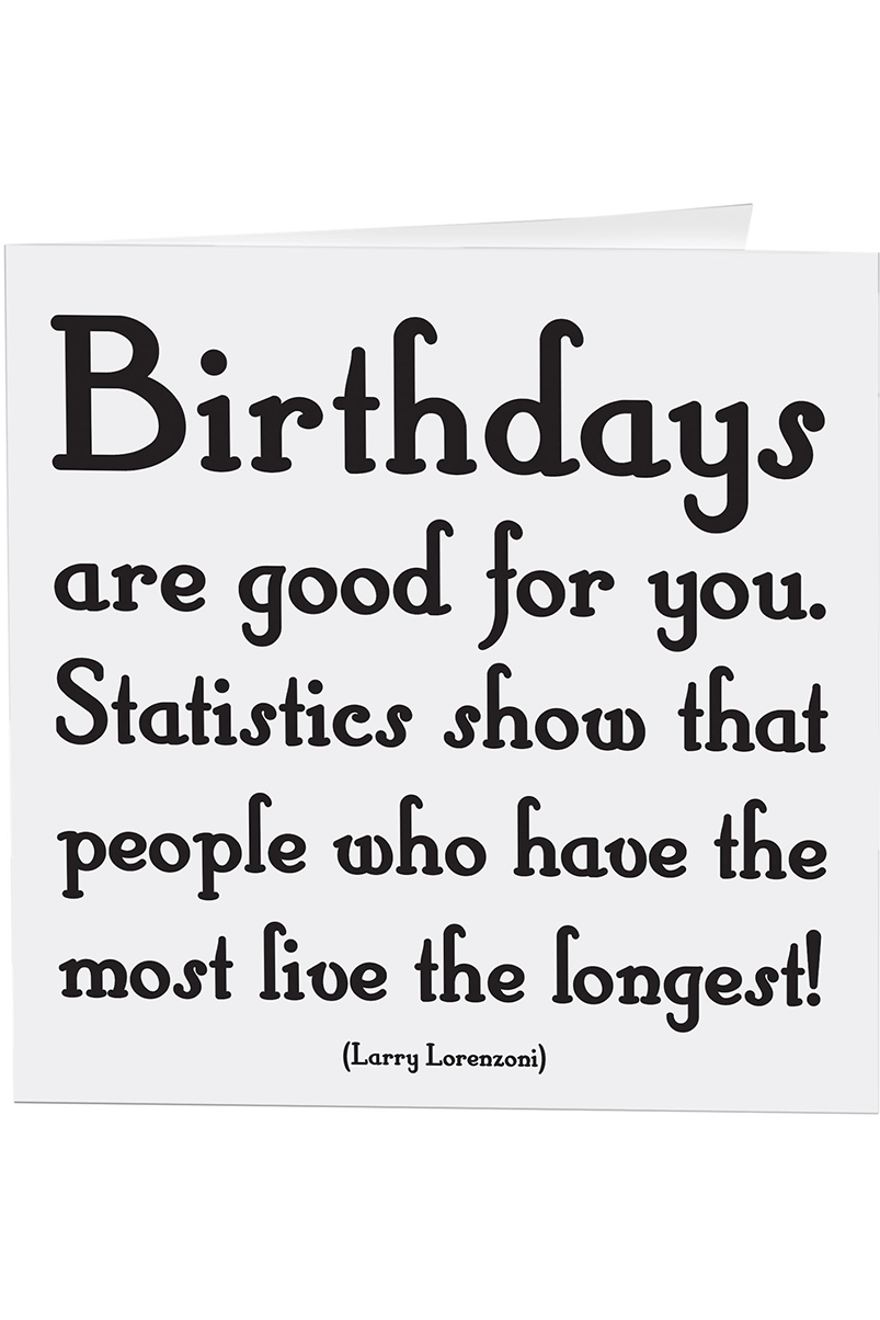 Quotable Greeting Card - B&W