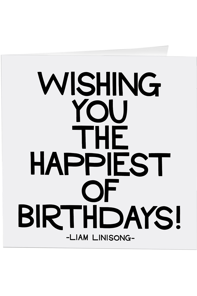 Quotable Greeting Card - B&W