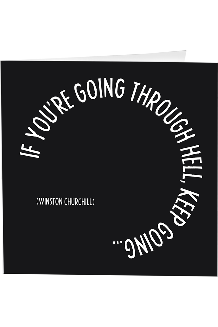 Quotable Greeting Card - B&W