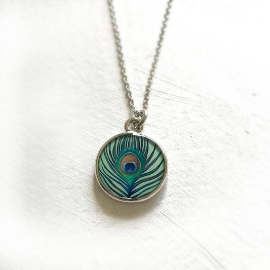 Seed & Sky Peacock Necklace
