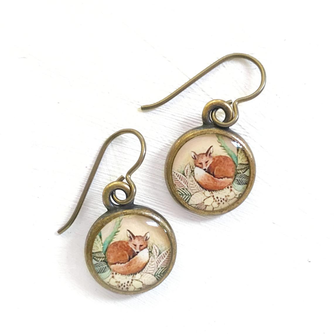 Seed & Sky Fox Earrings