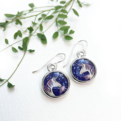 Seed & Sky Unicorn Earrings