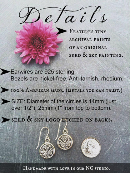 Seed & Sky Cardinal Earrings