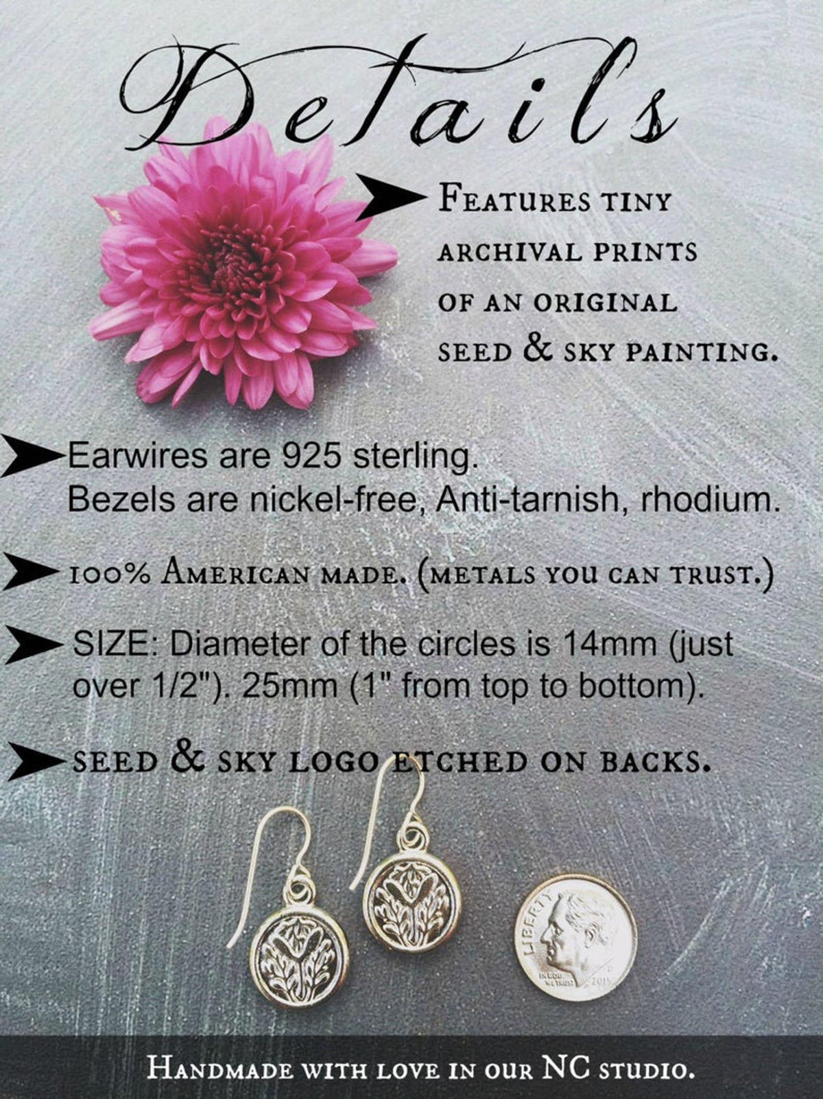 Seed & Sky Unicorn Earrings