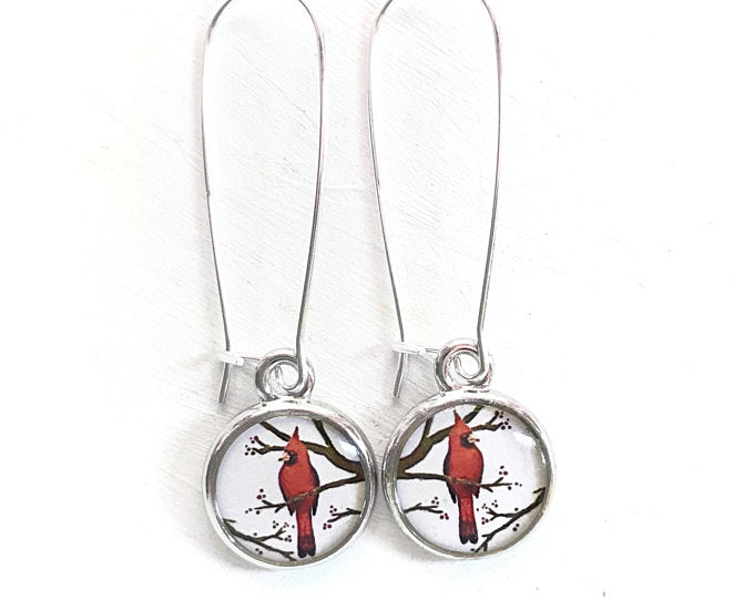 Seed & Sky Cardinal Earrings