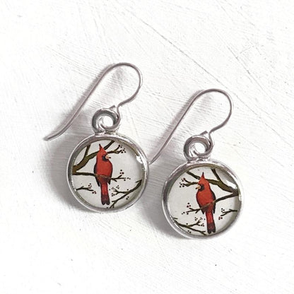 Seed & Sky Cardinal Earrings