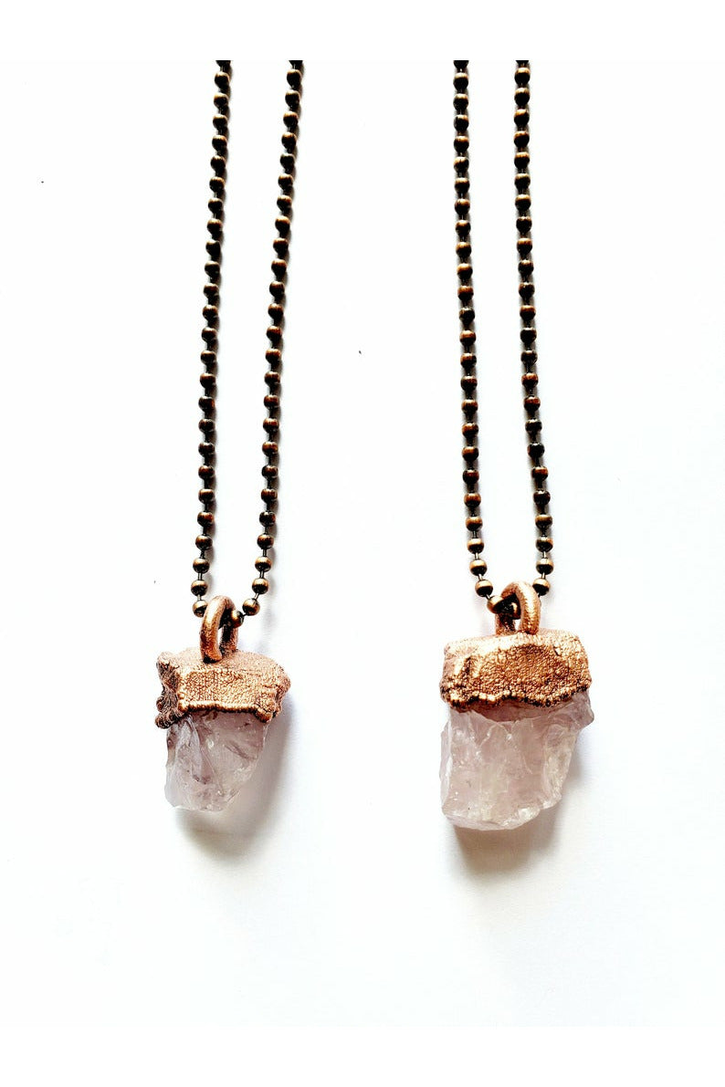Merging Metals Ball Chain Necklace