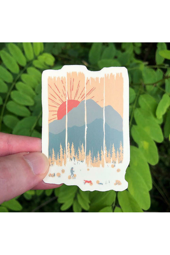 Summer Mountain Sticker