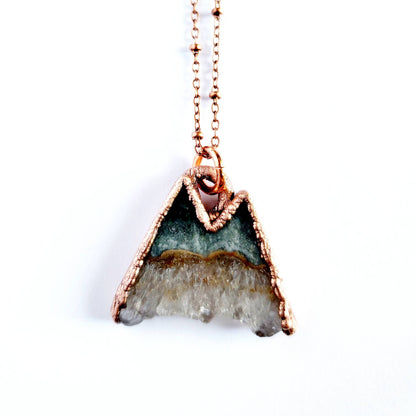 Merging Metals Mountain Necklace