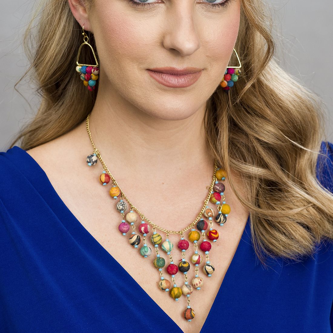 Aasha Beads Bib Necklace
