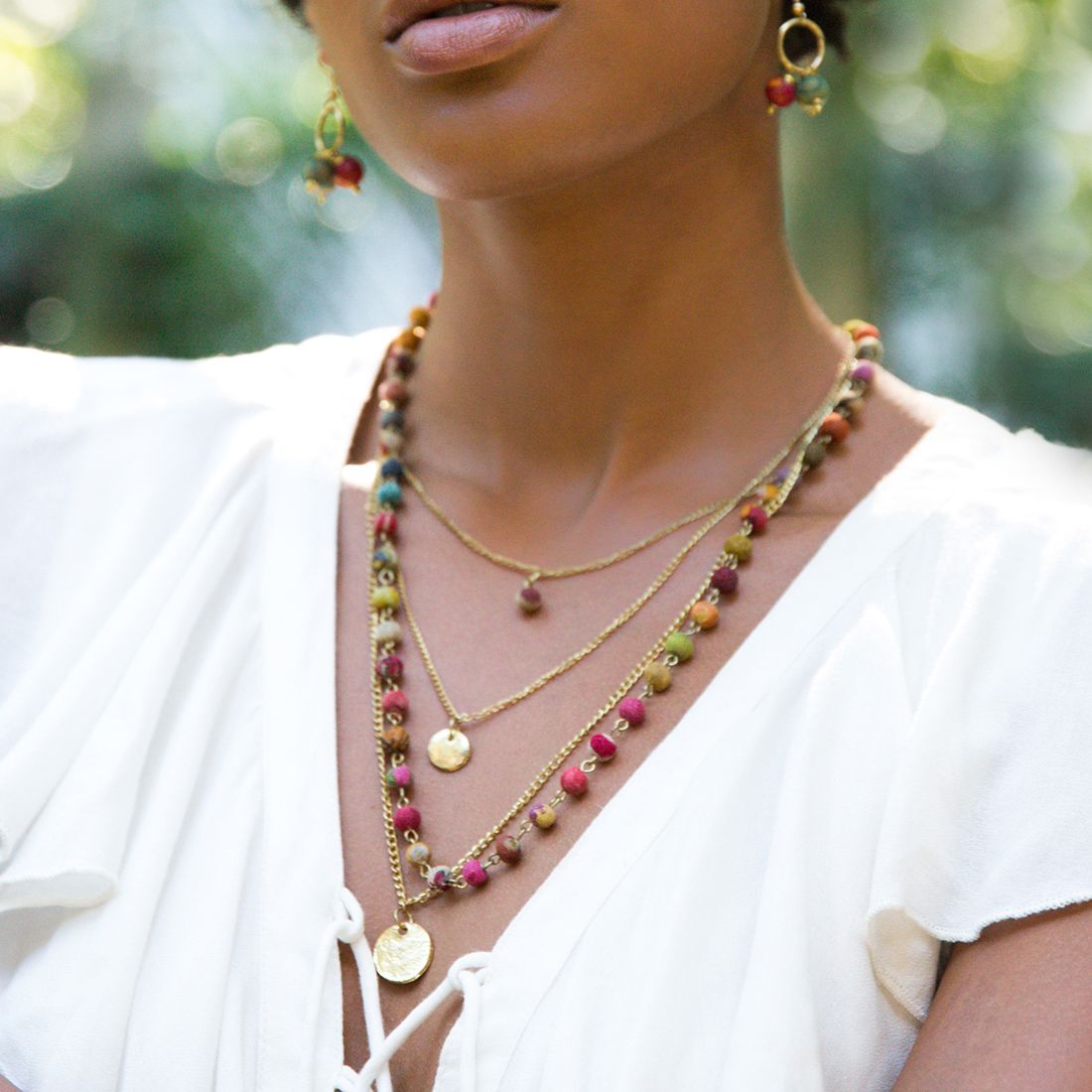Aasha Strand Layered Necklace