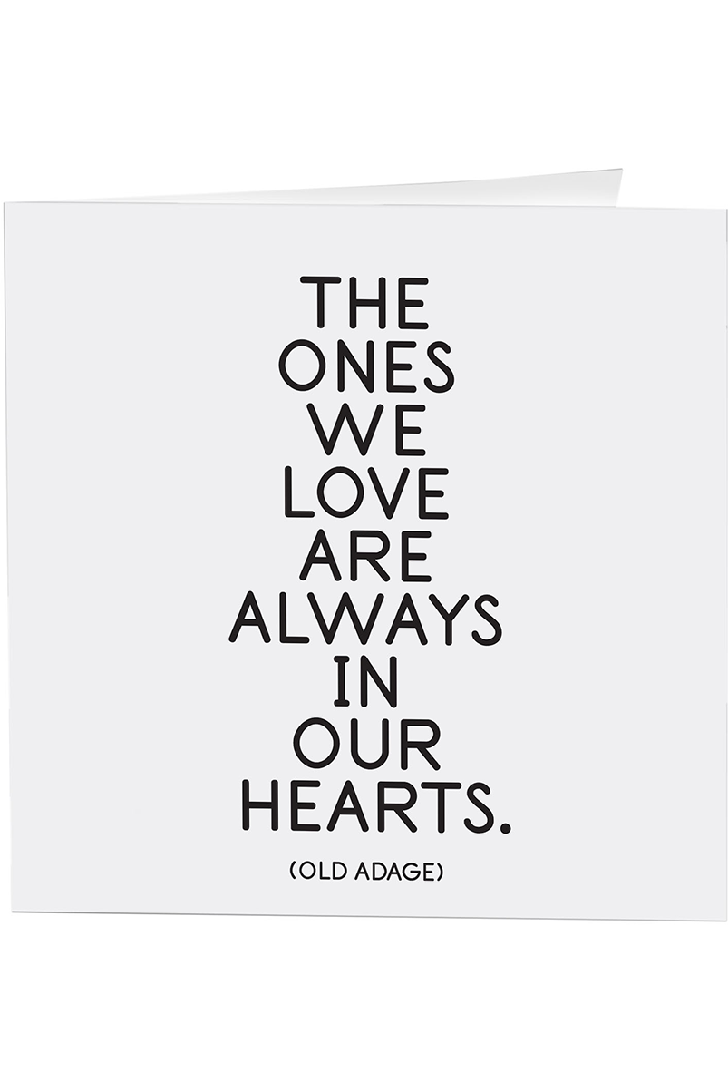 Quotable Greeting Card - B&W